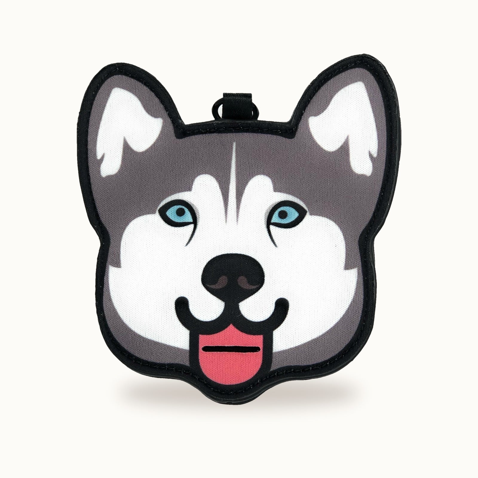 Husky poop bag holder — front view
