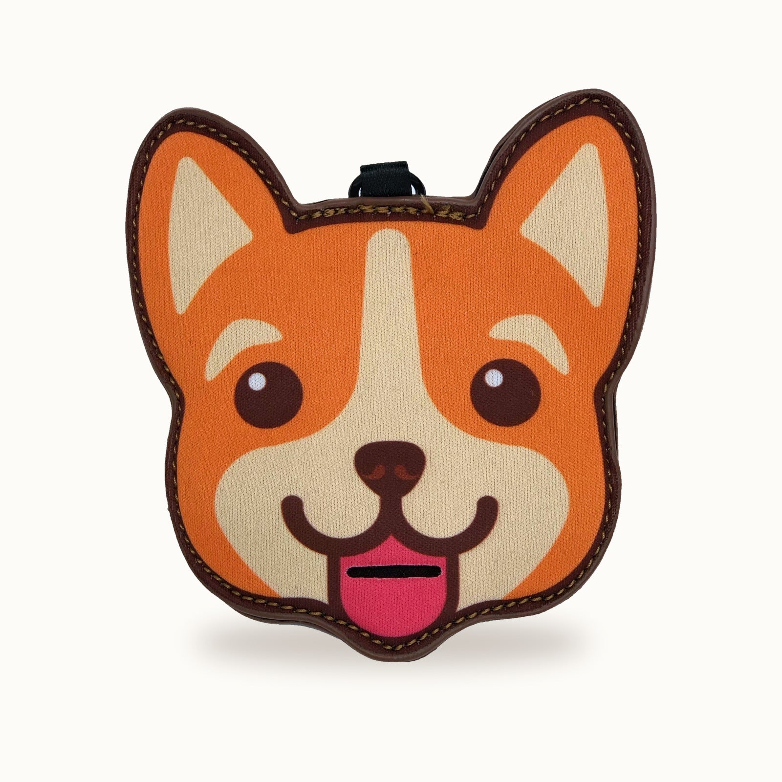 Corgi poop bag holder — front view