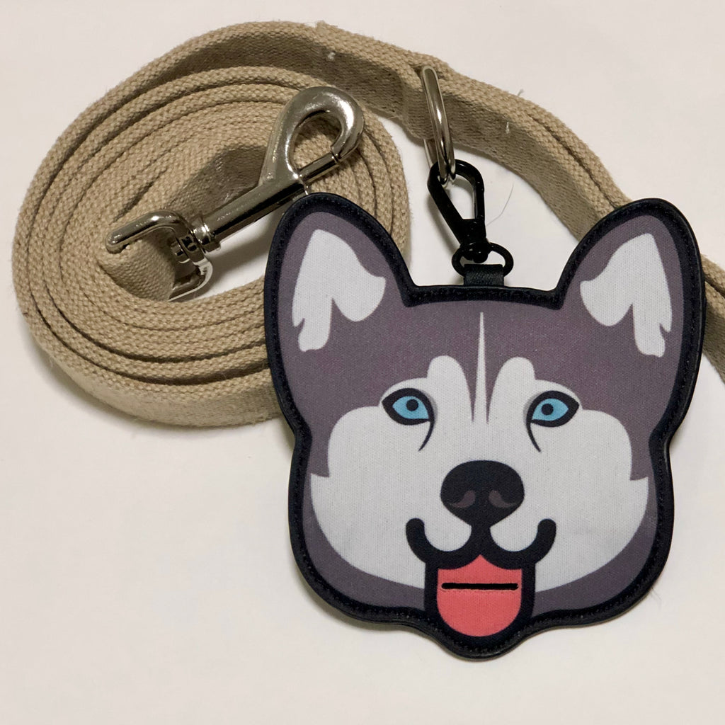 Pooty Pet Holder, Dog Bag Holder, Poop Bag Holder, Dog Poop Bag Holder, Biodegradable Poop Bags, Earth Friendly Poop Bags, Husky, Alaskan Malamute