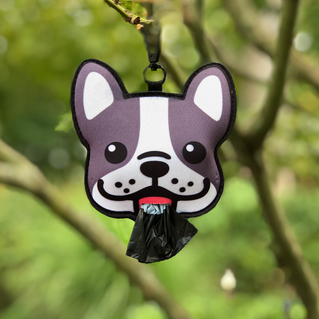Pooty Pet Holder, Dog Bag Holder, Poop Bag Holder, Dog Poop Bag Holder, French Bulldog, Frenchie 