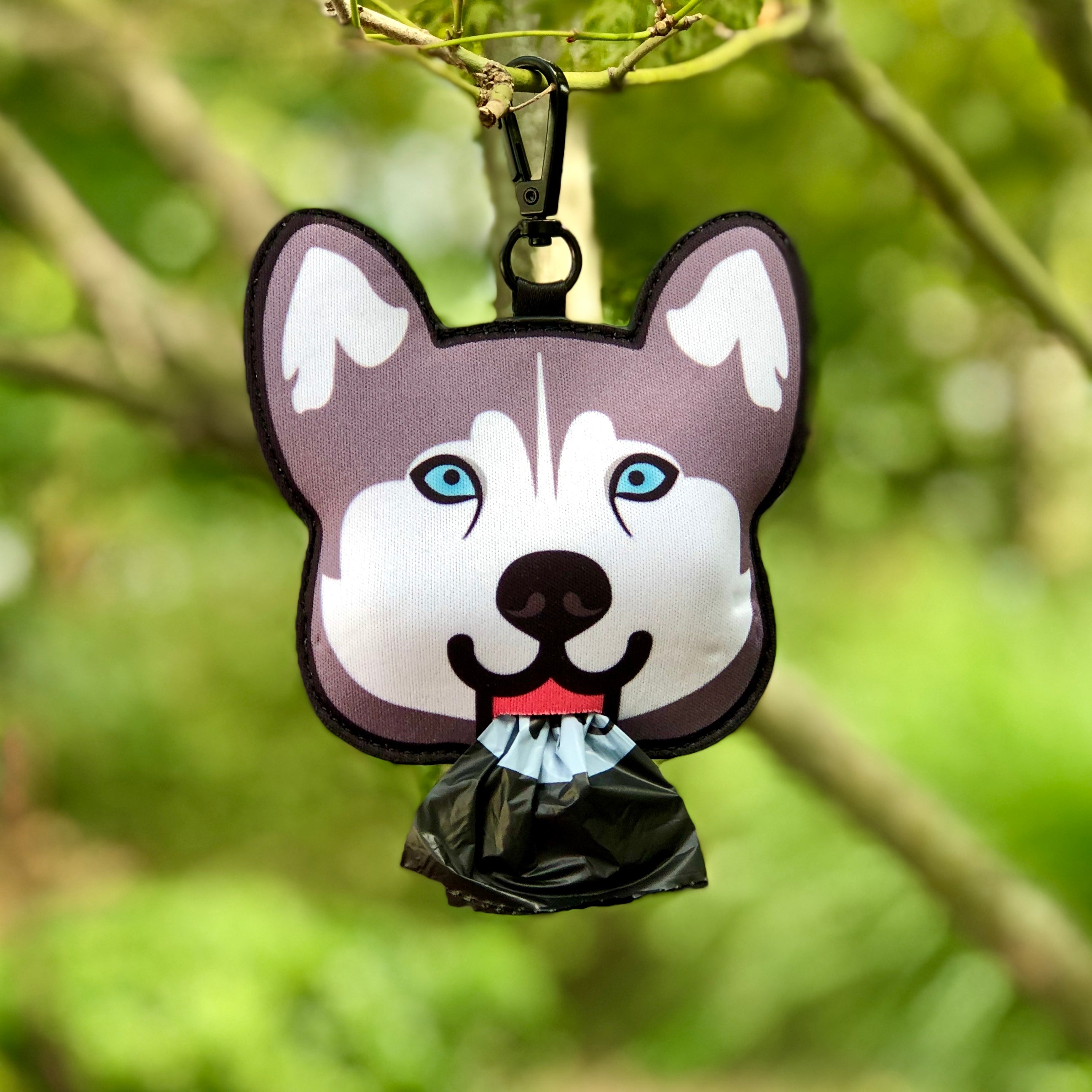 Pooty Pet Holder, Dog Bag Holder, Poop Bag Holder, Dog Poop Bag Holder, Biodegradable Poop Bags, Earth Friendly Poop Bags, Husky, Alaskan Malamute