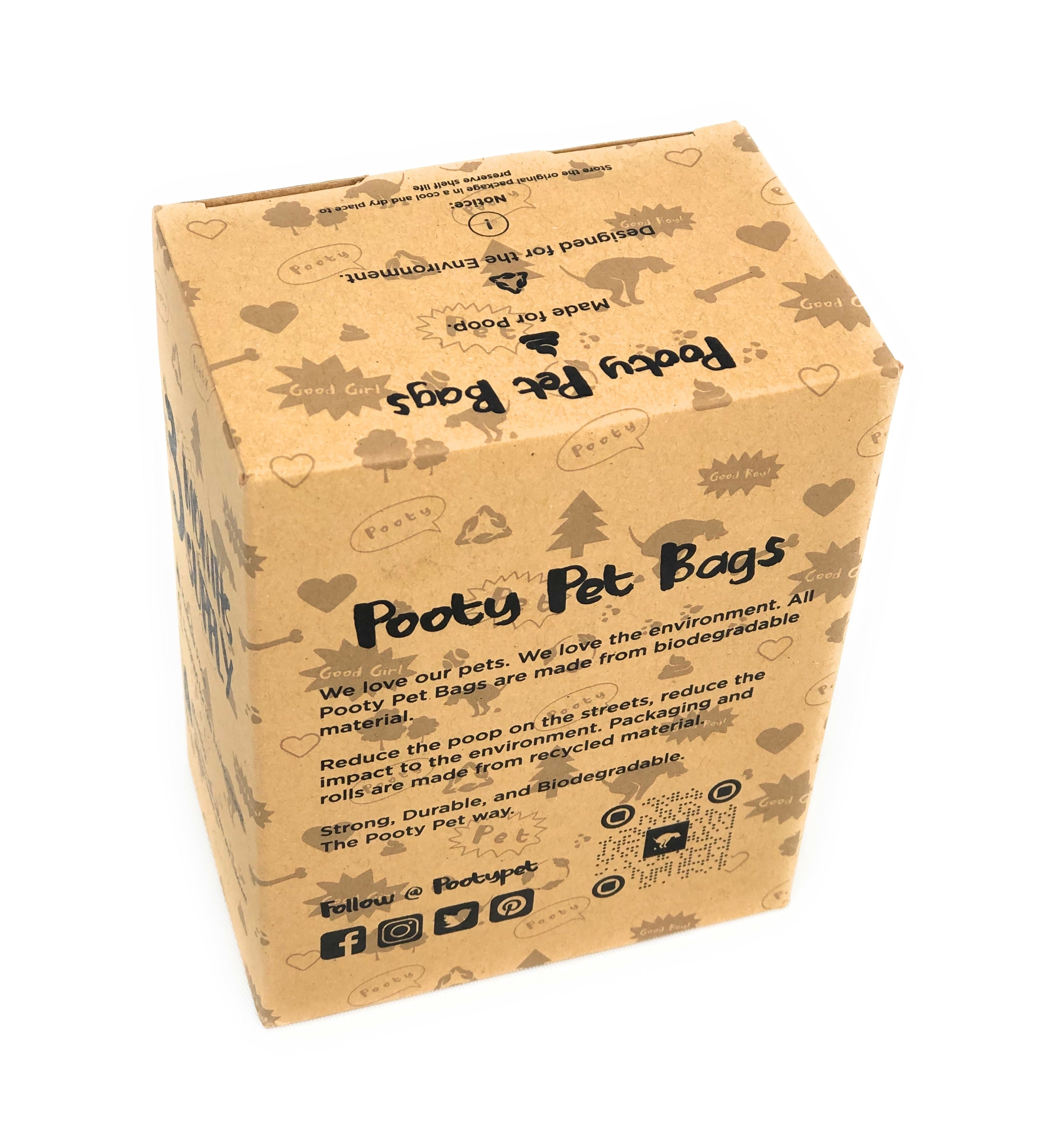 Pooty Pet Holder, Dog Bag Holder, Poop Bag Holder, Dog Poop Bag Holder, Biodegradable Poop Bags, Earth Friendly Poop Bags